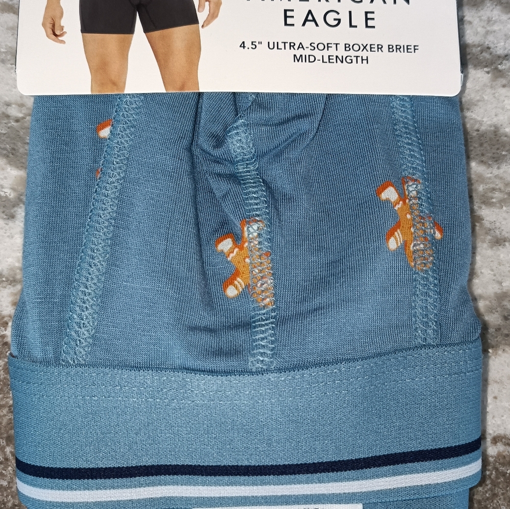 American Eagle Outfitters Men's Ultra Soft Boxer Brief Underwear New Size XL - Picture 2 of 2